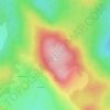 Velika Manjača topographic map, elevation, terrain