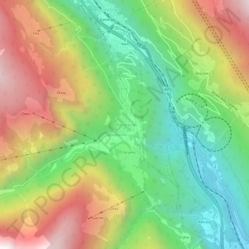 Chironico topographic map, elevation, terrain