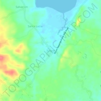 Sugod topographic map, elevation, terrain