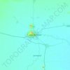 Sisophon topographic map, elevation, terrain