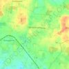 Töstrup topographic map, elevation, terrain