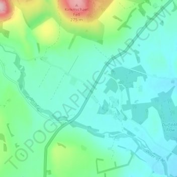 Parkgate topographic map, elevation, terrain