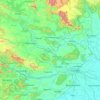 Dhenkānāl topographic map, elevation, terrain