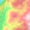 Cabeças topographic map, elevation, terrain