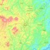 Huye topographic map, elevation, terrain