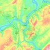 Fuling topographic map, elevation, terrain