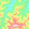 Tlachichilco topographic map, elevation, terrain