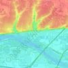 Les Bouères topographic map, elevation, terrain