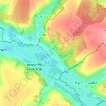 Rapechy topographic map, elevation, terrain