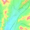 Azumbilla topographic map, elevation, terrain