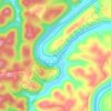 Evelyn topographic map, elevation, terrain
