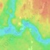 Haultain topographic map, elevation, terrain