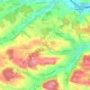 Obereggen topographic map, elevation, terrain