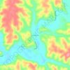 Amandaville topographic map, elevation, terrain