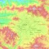 Kathmandu topographic map, elevation, terrain