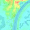 Stueng Trang topographic map, elevation, terrain