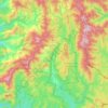 Bo Kluea topographic map, elevation, terrain