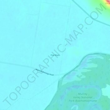 Five Ways topographic map, elevation, terrain