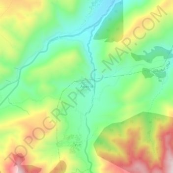 Anerni topographic map, elevation, terrain