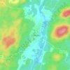 Sexdrega topographic map, elevation, terrain