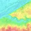 La Mothe topographic map, elevation, terrain