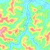 Bluehole topographic map, elevation, terrain
