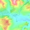 Glenkindie topographic map, elevation, terrain