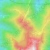 Monte Lussari topographic map, elevation, terrain