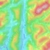 Cascata do Galo topographic map, elevation, terrain