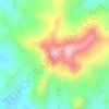 Buntu Karua topographic map, elevation, terrain