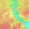 La Charbonnière topographic map, elevation, terrain