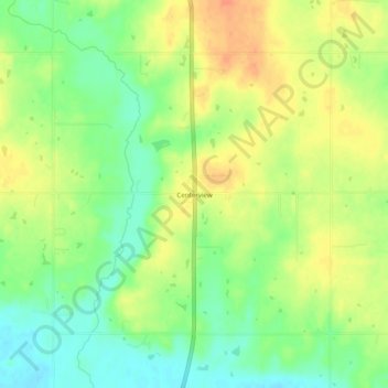 Centerview topographic map, elevation, terrain