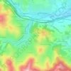 Fontgarnoud topographic map, elevation, terrain