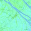 Trà Vinh topographic map, elevation, terrain