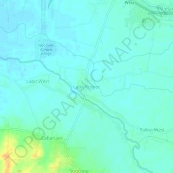 Labit Proper topographic map, elevation, terrain
