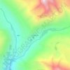 Dingboche topographic map, elevation, terrain