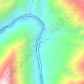Sassi topographic map, elevation, terrain
