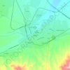 Qazax topographic map, elevation, terrain