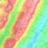 Newstead North topographic map, elevation, terrain