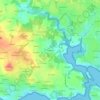 Poulindu topographic map, elevation, terrain