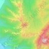 Toong topographic map, elevation, terrain