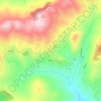 Gibellina Vecchia topographic map, elevation, terrain