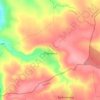 Pchelina topographic map, elevation, terrain