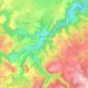 Pontaumur topographic map, elevation, terrain