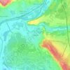 Gouvieux topographic map, elevation, terrain