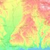 Mississippi topographic map, elevation, terrain