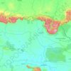 Choam Ksant District topographic map, elevation, terrain