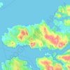 Ardnamurchan topographic map, elevation, terrain