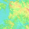 Douala V topographic map, elevation, terrain