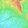 Taulignan topographic map, elevation, terrain